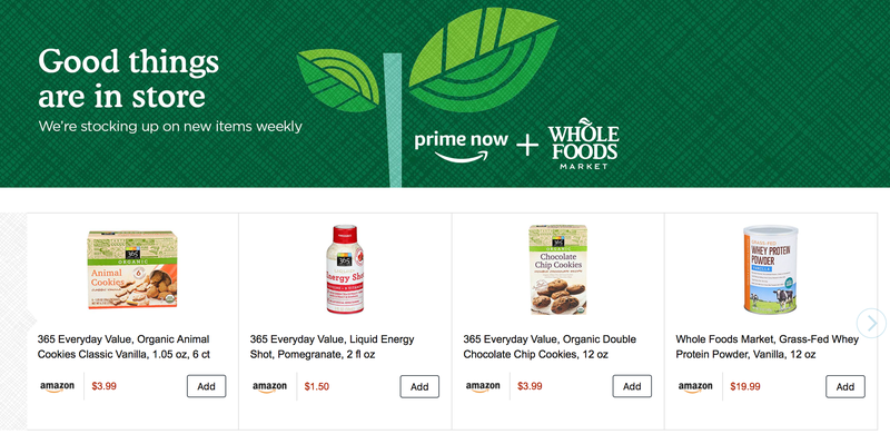 $10 off your first Prime Now order with code 10PRIMENOW
